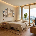 Sofa bed - Slumbersofa Horizon - Horizontally opening sofa bed with real mattress - Spaceman