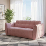 Sofa bed - Slumbersofa Nuvola - Cloud-Soft Rounded Sofa Bed with Real Mattress - Spaceman