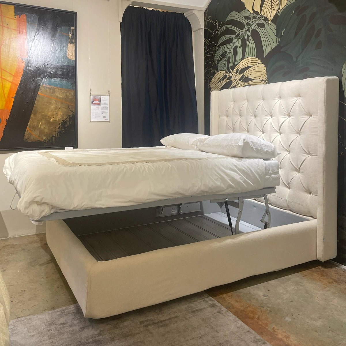 Storage Bed - EX - DISPLAY SALE 15% OFF - Slumberstore Elite Storage Bed + Dual lift mechanism - Spaceman