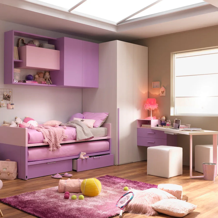 Gemini - Kids or Teens Bunk Beds with Drawers - Space Saving Kids Bedroom Furniture - Spaceman Singapore