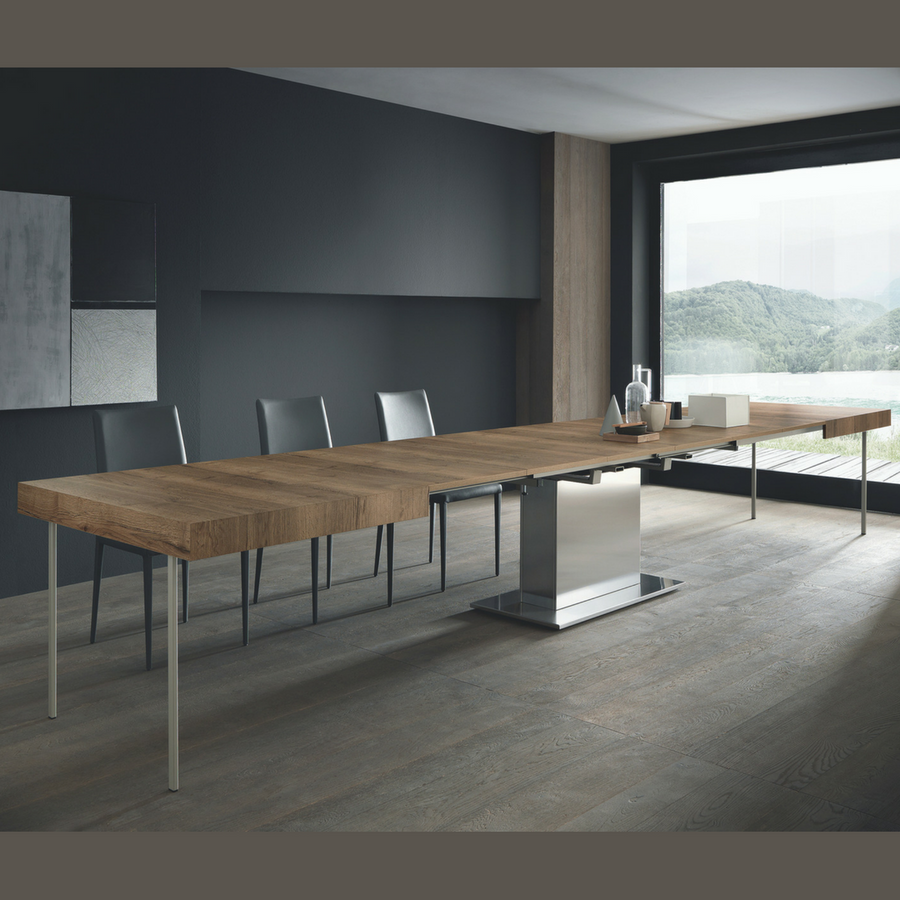 Maximus - Extra Large Extendable Dining Table Set - Space Saving Tables - Spaceman Singapore