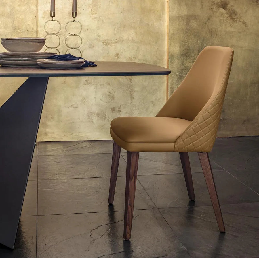 Cradle - Leather Dining Chairs - Space Saving Chairs - Spaceman Singapore