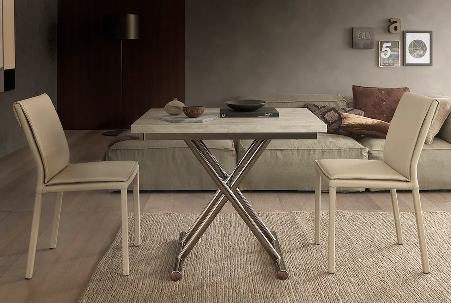 Elevate Stretch - Multi Function Extendable Coffee Dining Table - Space Saving Dining Tables - Spaceman Singapore