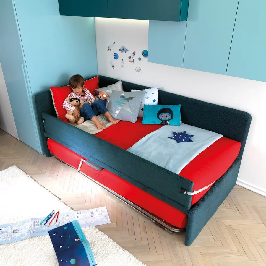 Emerge - Kids and Teens Bed with Drawers or Trundle - Space Saving Kids Bedroom Furniture - Spaceman Singapore