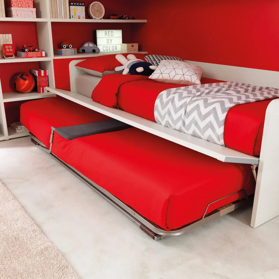 Emerge - Kids and Teens Bed with Drawers or Trundle - Space Saving Kids Bedroom Furniture - Spaceman Singapore