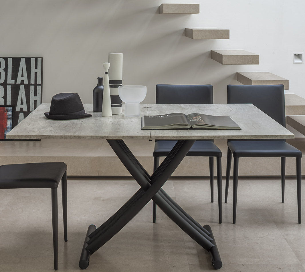 Threefold Folding Coffee Table to Dining Table Singapore - Spaceman