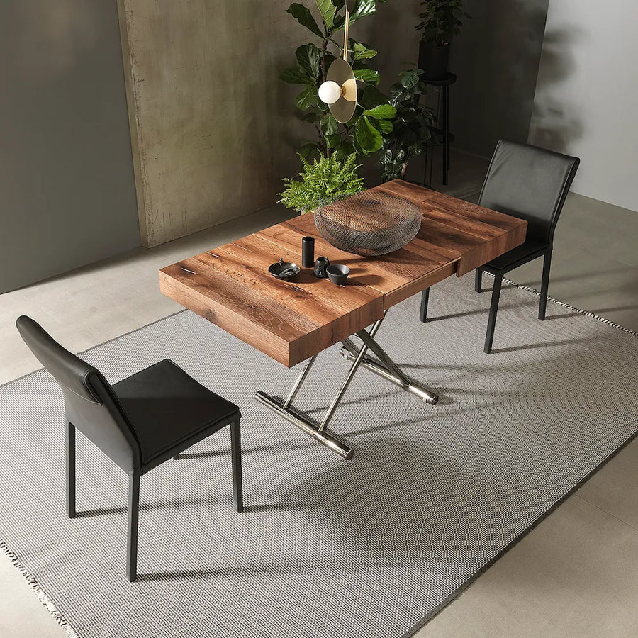 Boxster - Multi Function Extendable Coffee Dining Table - Space Saving Extending Dining Tables - Spaceman Singapore