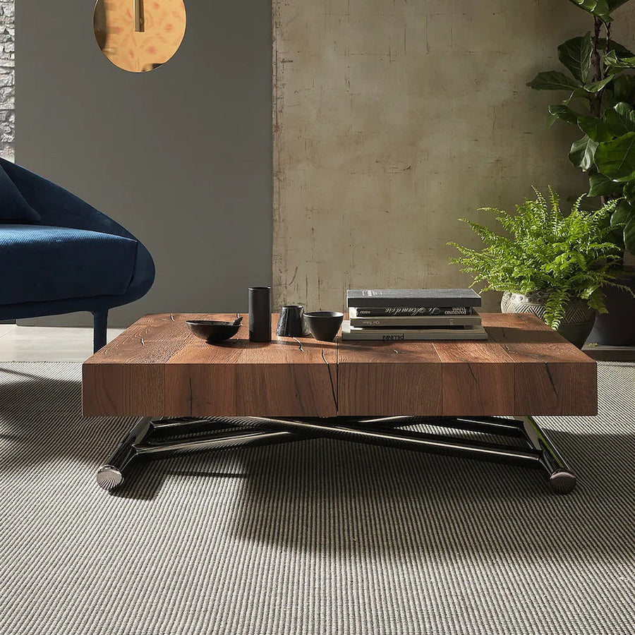 Boxster - Multi Function Extendable Coffee Dining Table - Space Saving Extending Dining Tables - Spaceman Singapore
