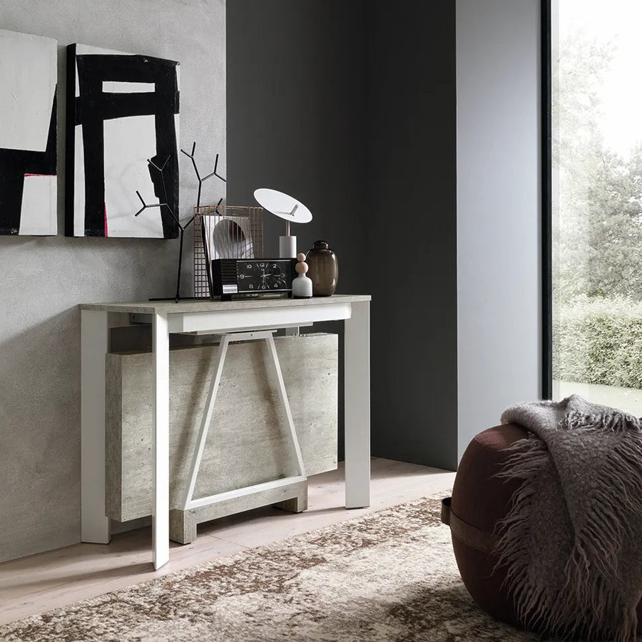 Delta - Multifunction Console Table Expands to Dining Table - Space Saving Transforming Dining Tables - Spaceman Singapore