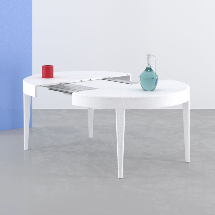 Rondo - Round Wooden Extendable Dining Table - Space Saving Dining Tables - Spaceman Singapore