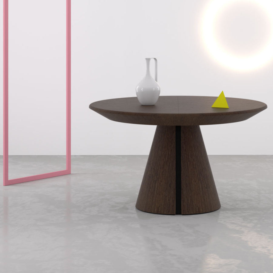 Ellipse - Extendable Oval Shaped Dining Table - Space Saving Dining Tables - Spaceman Singapore
