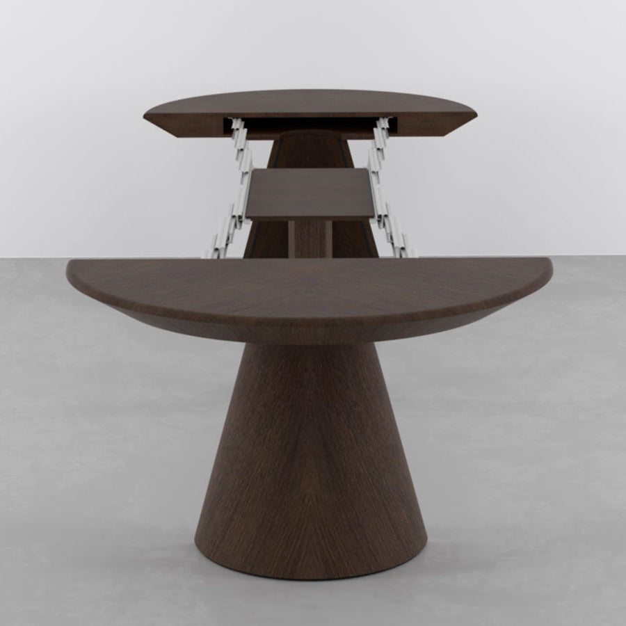 Ellipse - Extendable Oval Shaped Dining Table - Space Saving Dining Tables - Spaceman Singapore