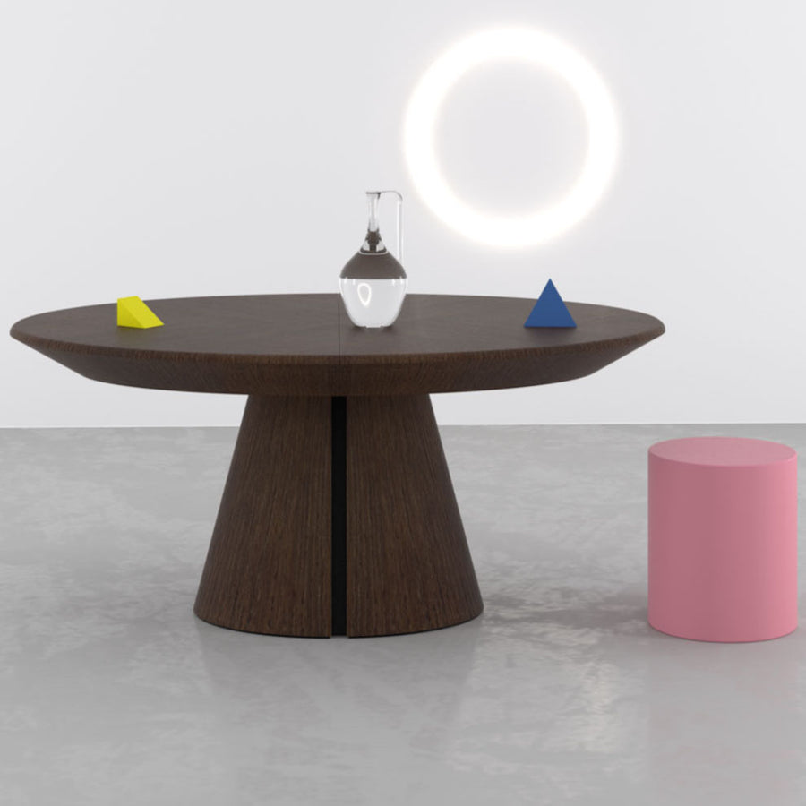 Ellipse - Extendable Oval Shaped Dining Table - Space Saving Dining Tables - Spaceman Singapore