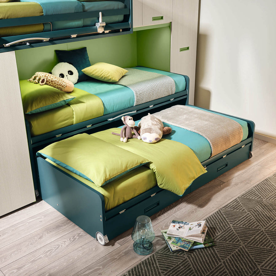 Z - Kids Bunk Beds with Wardrobes - Teenager Bunk Beds Singapore - Spaceman