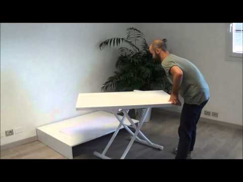 Elevate - Multi Function Extendable Coffee Dining Table - Space Saving Dining Tables - Spaceman Singapore Video